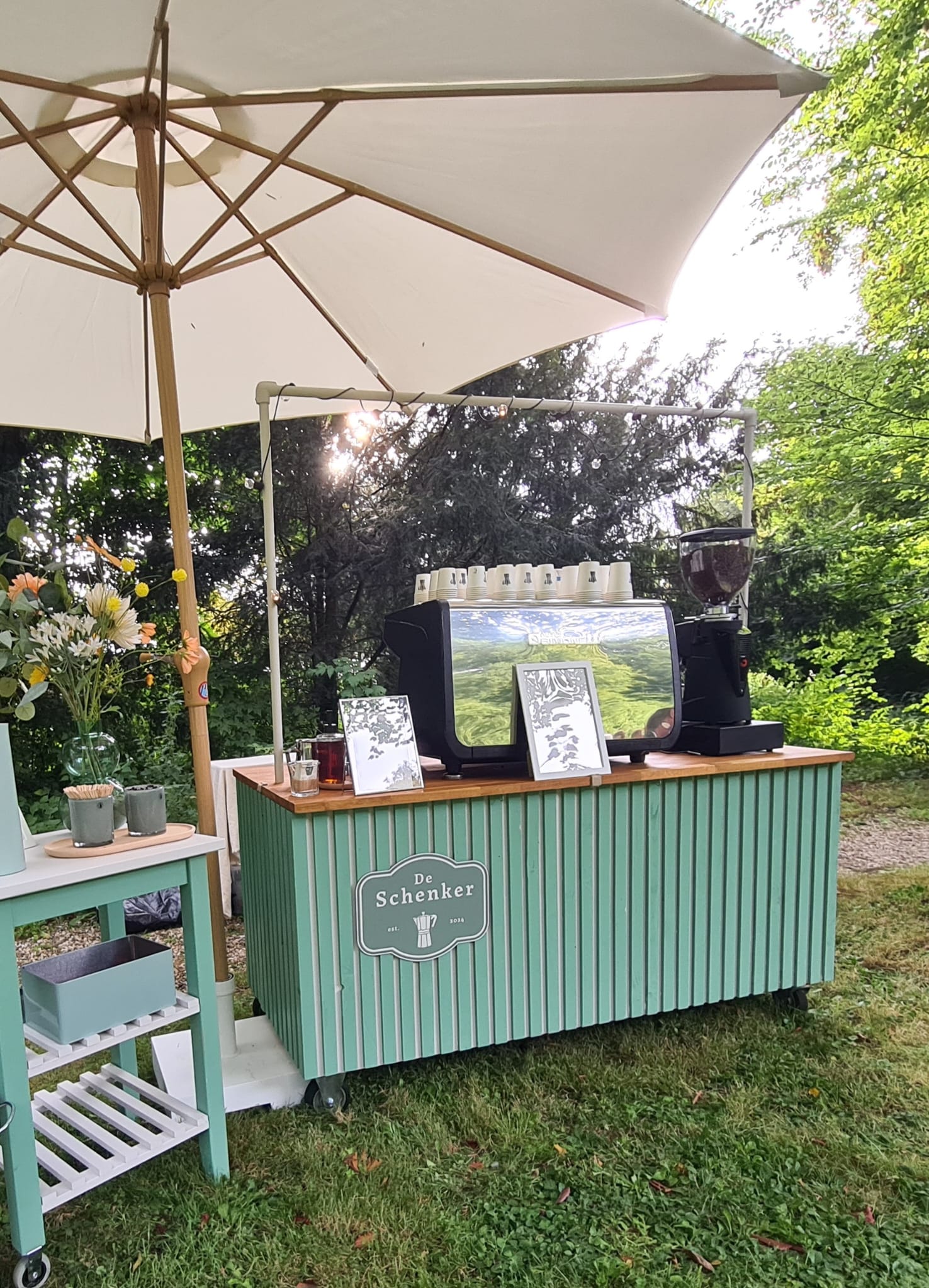 Koffiebar in de zon