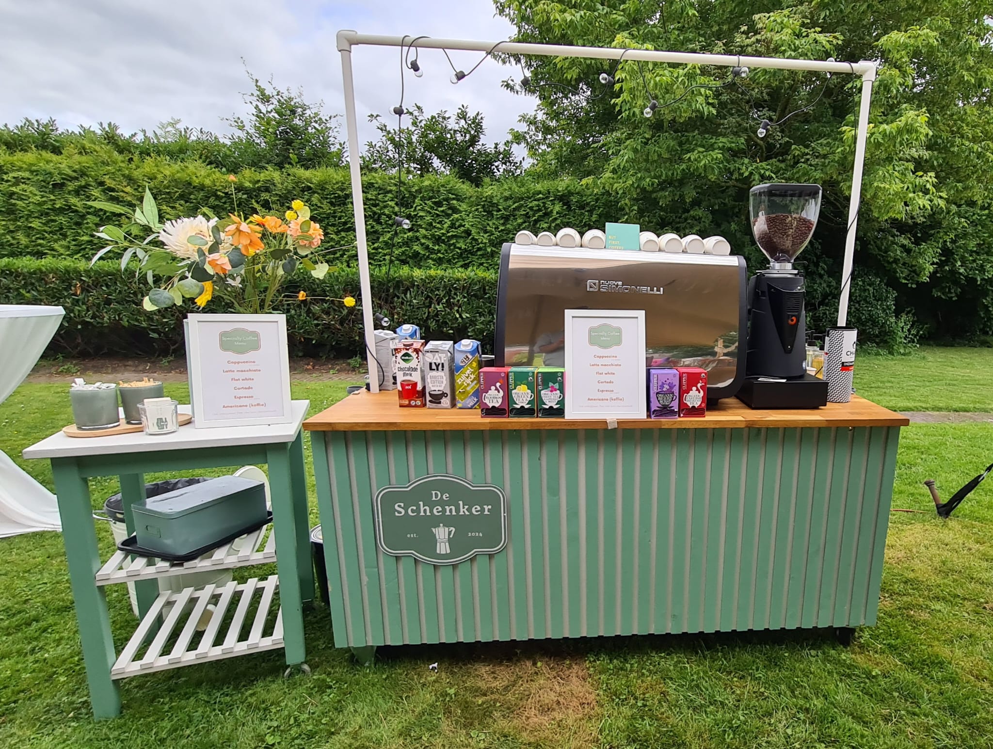 Koffiebar op bruiloft in Fryslân